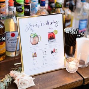 Gold metal floating 8”x10” picture frame